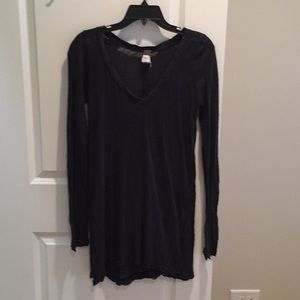 Free people long sleeve distressed t-shirt